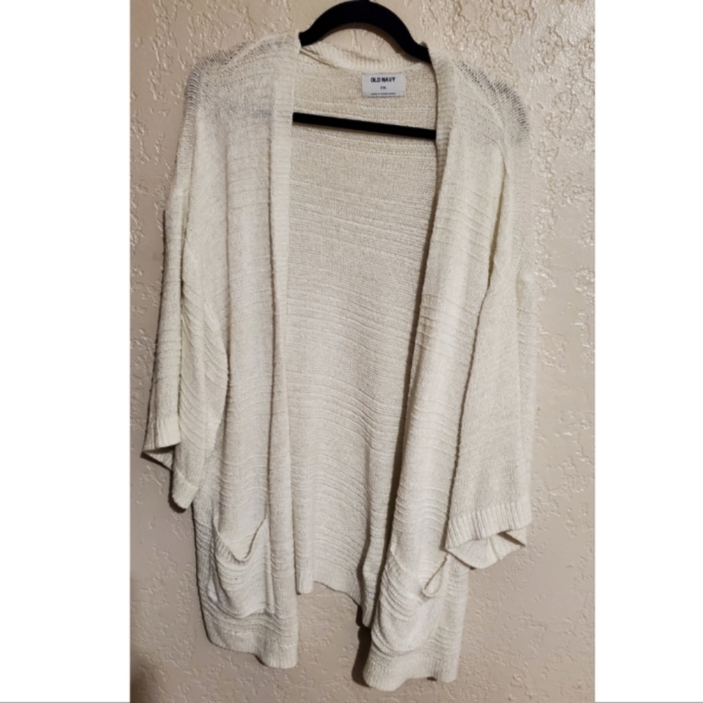EUC Old Navy Textured 3/4 sleevw Cardigan